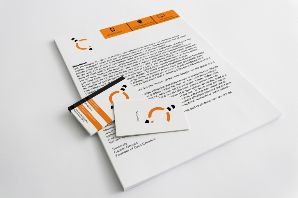 Letter head and Business Cards