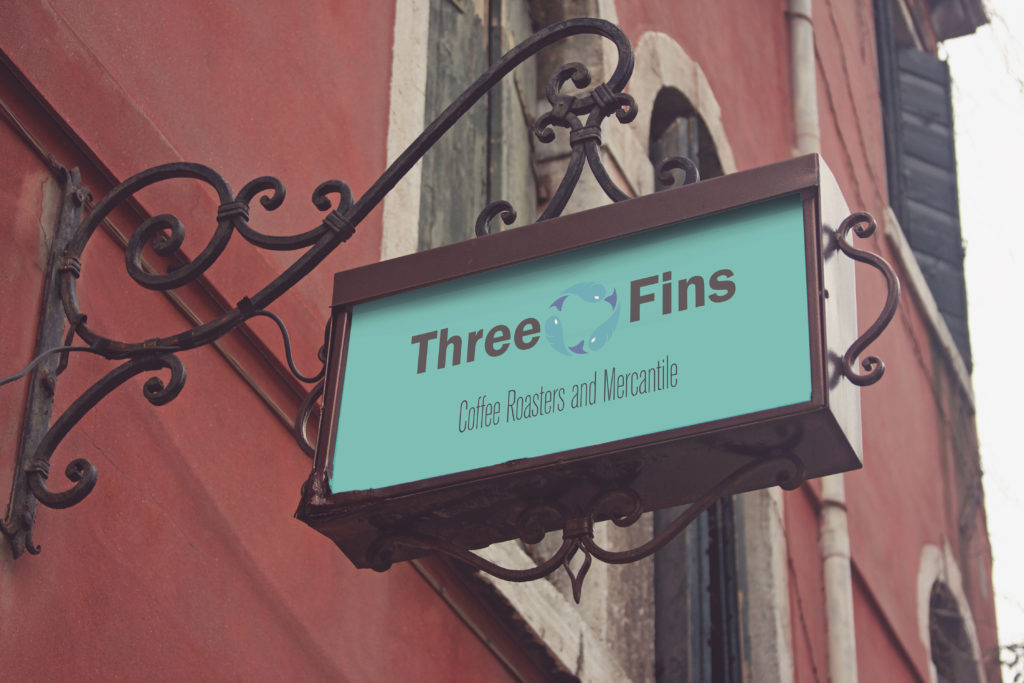 Three Fins Signage