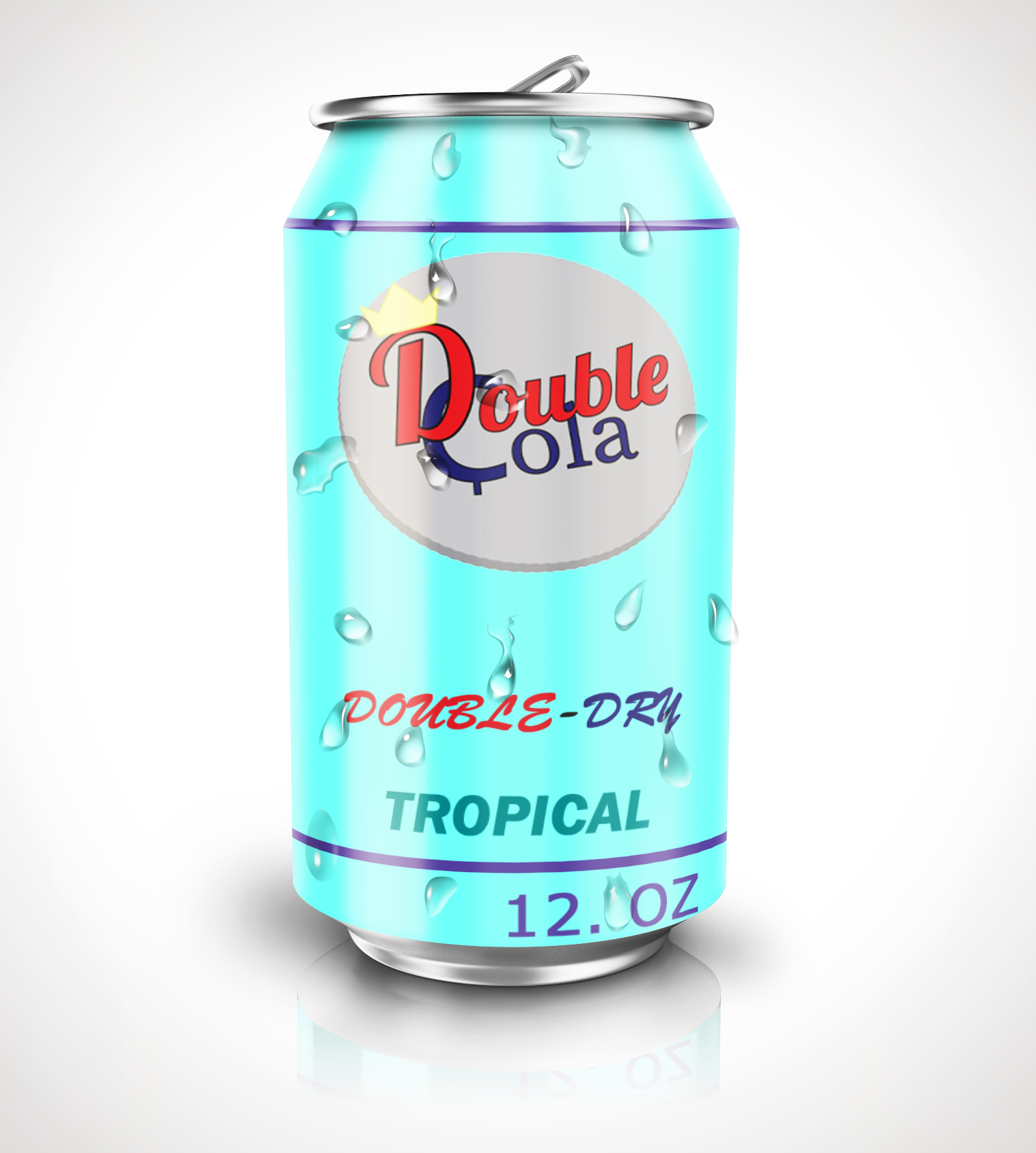 Double Cola Tropical Can Design