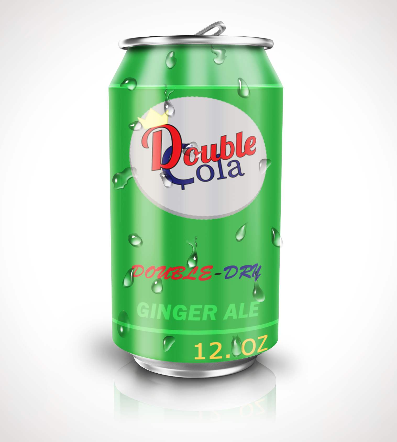 Double Cola Ginger Ale Can design