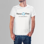 Three Fins Logo T-shirt Design